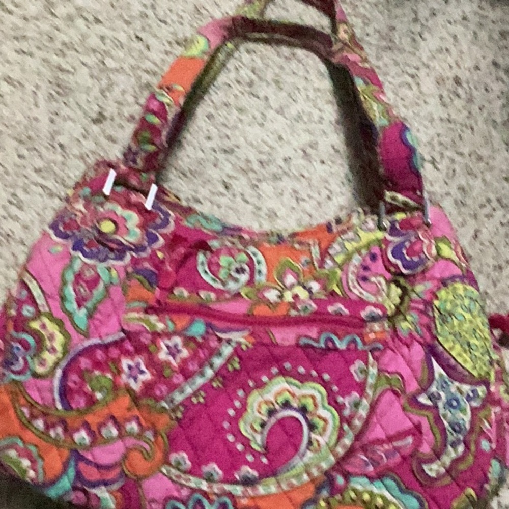 Vera Bradley Pink Swirls purse  13.5 x 10